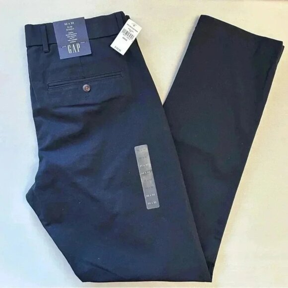 GAP Mens Pants Modern Slim Fit Chino Khakis GapFlex Navy Blue Size 32x32 NWT - Picture 15 of 15